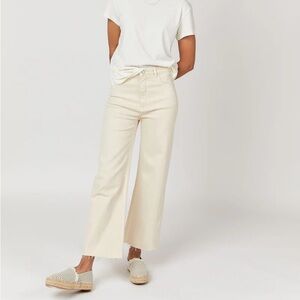 Chalk White, High Rise Jeans, Oliver Logan, Like New